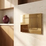 REA - Podomítkový Instalační Set Slim 024N pro WC s Tlačítkem J Gold KPL-E1636
