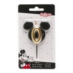 Dortisimo Dekora svíčka Mickey černo-zlatá číslo 0