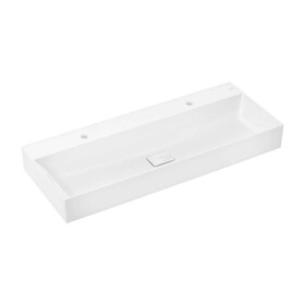 HANSGROHE - Xevolos E Dvojumyvadlo 120x48 cm, bez přepadu, 2 otvory pro baterii, SmartClean, bílá 61104450