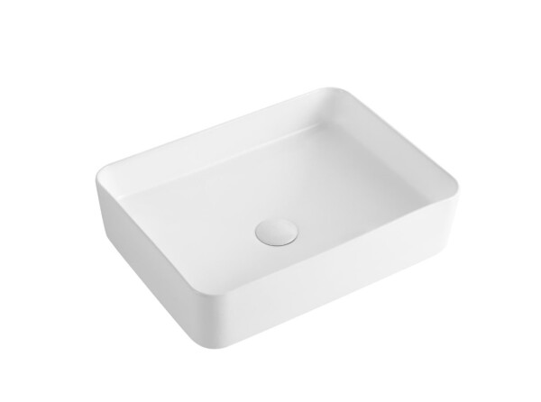 Umyvadlo na desku SAT Project 50x37 cm bez otvoru na baterii SATUMPRO5037 SATUMPRO5037