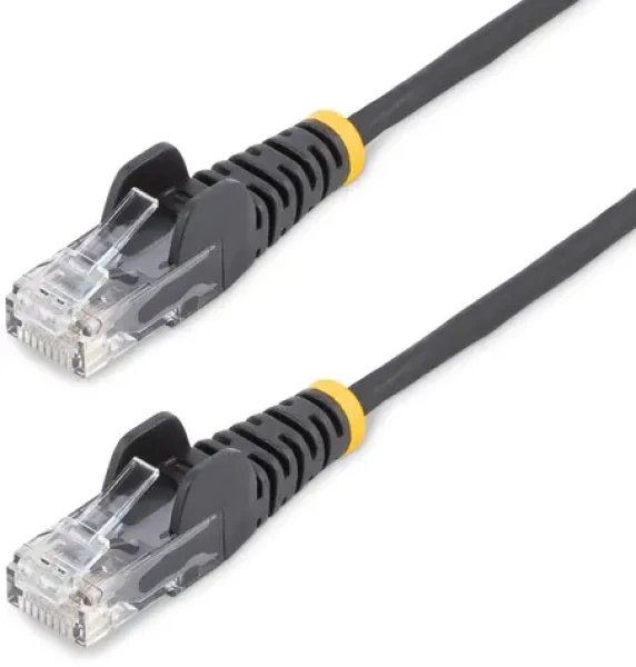 StarTech CAT6 Slim 15m černá / Patch kabel / RJ-45 / PoE (N6PAT15MBKS)