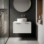 REA - Koupelnová skříňka pod umyvadlo Core 60cm White REA-M0400
