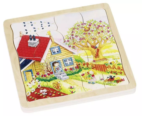 Goki Goki Vícevrstvé puzzle - Roční období