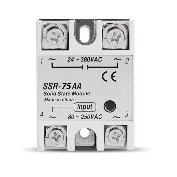 Relé SSR Solid State SSR-75AA 80-250V