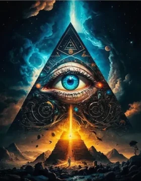 Norimpex Diamantová mozaika - Jasnozřivé oko v pyramidě