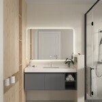 Erga Evelyn, LED zrcadlo 120x80cm, 3105 lm, 6500K, zadní osvětlení, ERG-V01-119-1280-00