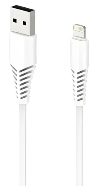 2GO bílá / Datový a nabíjecí kabel / USB-A na Lightning / 1 m (797288)