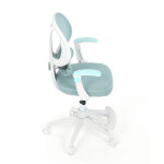 Dětská židle, výškově nastavitelná, modrá síťovina, KA-W8008 BLUE