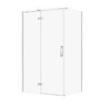 CERSANIT - Sprchový kout JOTA s panty, chrom, 120x90x195, levý, čiré sklo S160-026