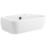 CERANO - Umývátko keramické - nástěnné i na desku - Tropea - bílá lesklá - 45,5x27,5 CER-680346