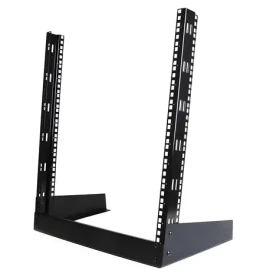 StarTech Open Frame 12U černý / Stojanový rack / 19" / hloubka 292 mm / nosnost 50 kg / 2-sloupkový (RK12OD)
