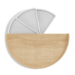 Organizér na kosmetiku Umbra MOONA - bílý/přírodní