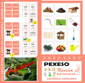 Pexeso Natotata Zahrada anglicky - Blanka Dittrichová