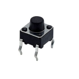 Mikrospínač - Tlačítko, 6 x 6 x 6 mm