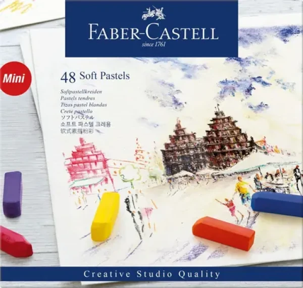 FABER-CASTELL Mini Pastely suché - papírová krabička 48 ks (128248)