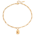 ELENYS Relic Chain – pozlacený náhrdelník 18K žluté zlato Délka: 40+5 cm / max. 45 cm