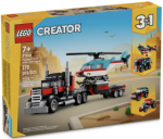 LEGO® Creator 3 v 1 31146 Náklaďák s plochou korbou a helikoptéra