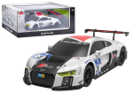 Mamido Sportovní autíčko AUDI R8 LMS na dálkové ovládání RC 1:24 bílá černá