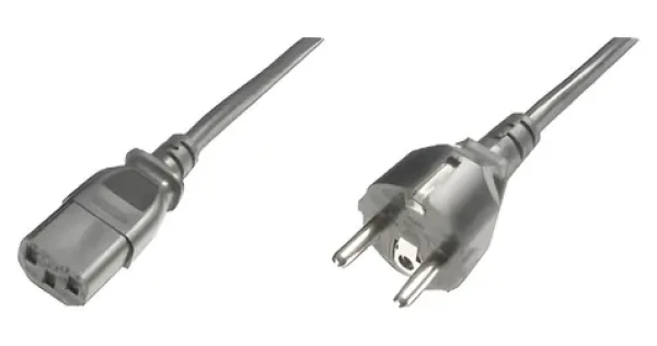 Digitus napájecí kabel CEE 7/7 - IEC C13 černý / Napájecí kabel / 1,2 m / H05VV-F3G 0,75 mm2 (AK-440110-012-S)