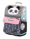 Školní aktovkový 5-dílný set BAAGL ZIPPY - Panda (aktovka, penál, sáček, desky, box)
