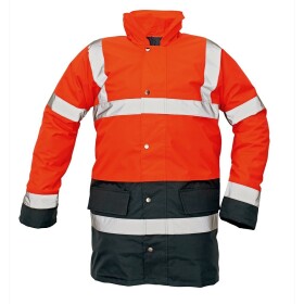 CRV Cerva Bunda SEFTON, reflexní zateplená bunda, HV červená-navy 3XL červená-navy