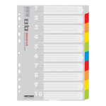 Office Products rozlišovač číselný 1-10, A4, karton, 10 listů, mix barev