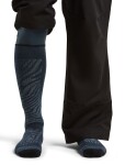 Pánské merino ponožky ICEBREAKER Mens Merino Ski+ Medium OTC Mountain Contour, Abyss/Black/Snow velikost: 42-44 (M)