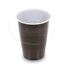 WIMEX Kelímek hnědý 0,18 l PP průměr 70 mm