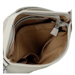 Trendy dámská koženková crossbody kabelka Alena, šedá