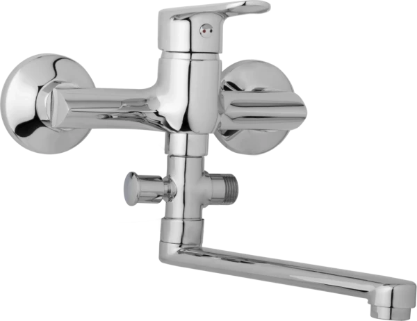 JB Sanitary Nástěnná umyvadlová a sprchová baterie FINERY, rozteč 150 mm, bez příslušenství, ramínko 200 mm F10 36 00
