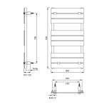 AQUALINE - BONDECO otopné těleso 500x923, bílá DC592W
