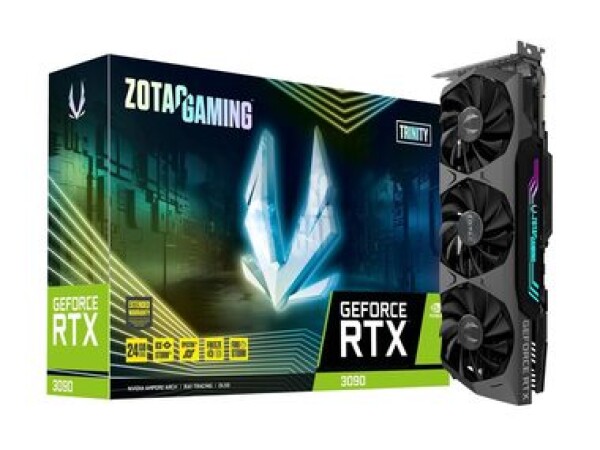 ZOTAC GAMING GeForce RTX 3090 Trinity / -MHz / 24GB GDDR6X / 384bit / 2x HDMI+3x DP / 320W (8+8) (ZT-A30900D-10P)