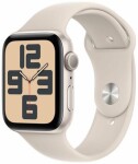 Apple Watch SE (2023) GPS 44mm Hvězdně bílé hliníkové Hvězdně bílý sportovní řemínek mm