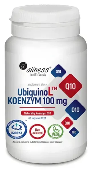 Aliness UbiquinoL Kaneka 100 mg / Doplněk stravy / koenzym Q10 / 60 kapslí