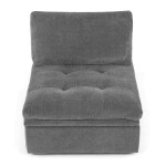 Rozkládací křeslo, šedá, látka, ASB-C3410 GREY2