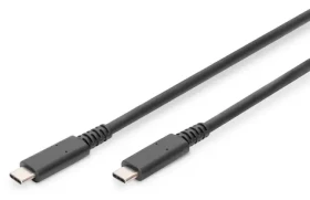Digitus USB-C – USB-C černý / Kabel / USB4 / 40 Gbps / PD3.0 / 8K 30Hz / 0,8 m (AK-300343-008-S)