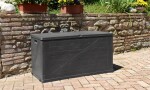TOOMAX WOOD zahradní plastový úložný box 420 L - grafit
