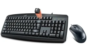 GENIUS Smart KM-200 černá / Drátový set klávesnice a myši / USB / CZ+SK layout (KEYG16176)