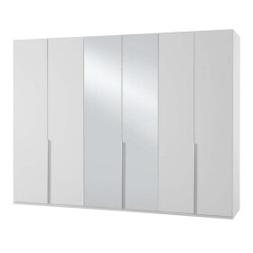 Skříň Moritz 270x236x58 cm (bílá, zrcadlo)