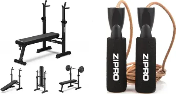 Zipro Posilovací lavice + švihadlo / nosnost uživatele 120 kg / celková nosnost lavice 230 kg (8426534)