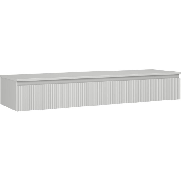 MEXEN/S - Rivel koupelnová skříňka pod umyvadlo 160 cm s deskou, 1 šuplík, reliéf , šedá mat 91A20-16023-1-BFC62