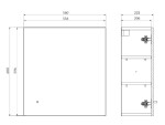 CERSANIT - Závěsná skříňka LARGA pro WC rám LARGA, antracit, FSC MIX70% SGSCH-COC-007574 S164-040