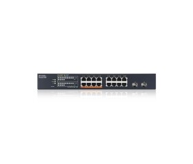 Zyxel XMG1915-18EP, 16-port 2.5GbE, 2 SFP+, 8 x PoE++ 180W Smart Switch, hybird mode, standalone or NebulaFlex Cloud EDF_1010906