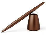 Lexon Scribalu LS64BZ bronzová / Kuličkové pero / hliníkové tělo / stojánek (LS64BZ)