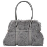 Módní dámská plyšová kabelka do ruky Pelaya, šedá