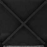 Židle jídelní, světle šedá látka, černý kov