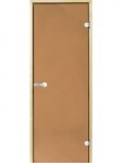 Dveře do sauny HARVIA 7x19, bronzové, 690x1890 mm, osika CD71901HL