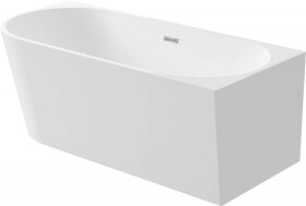 DEANTE - Akrylátová vana Silia bílá, rohová/volně stojící, pravá - 140 cm KDS_014P
