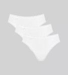 Sloggi 24/7 Cotton Lace - tai kalhotky: pohodlí z česané bavlny (3 ks) Sloggi WHITE 40