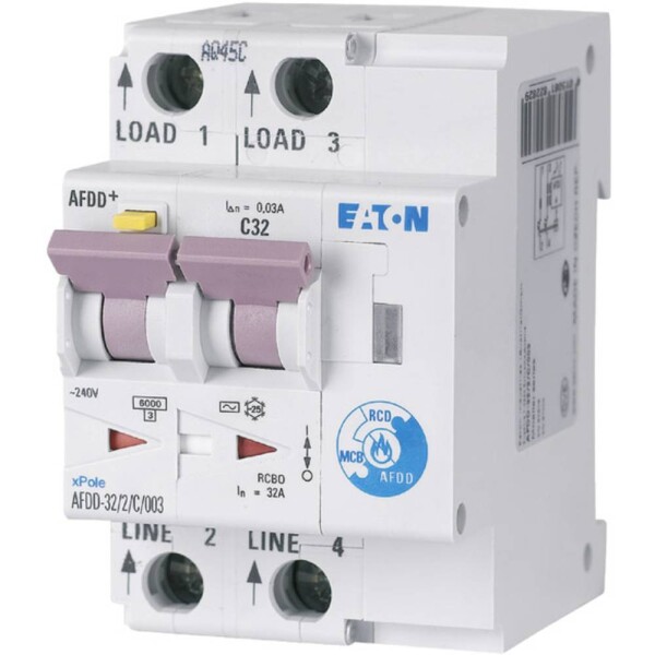 Eaton 187234 požární spínač 2pólový 32 A 0.03 A 230 V/AC 1 ks